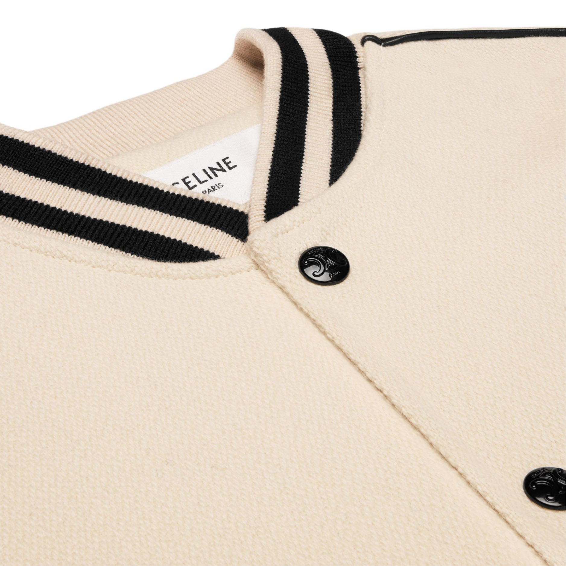 (Women) CELINE Triomphe Teddy Textured Long-Sleeve Jacket Beige  FW24. 2W71C896C-01VA 圖 6