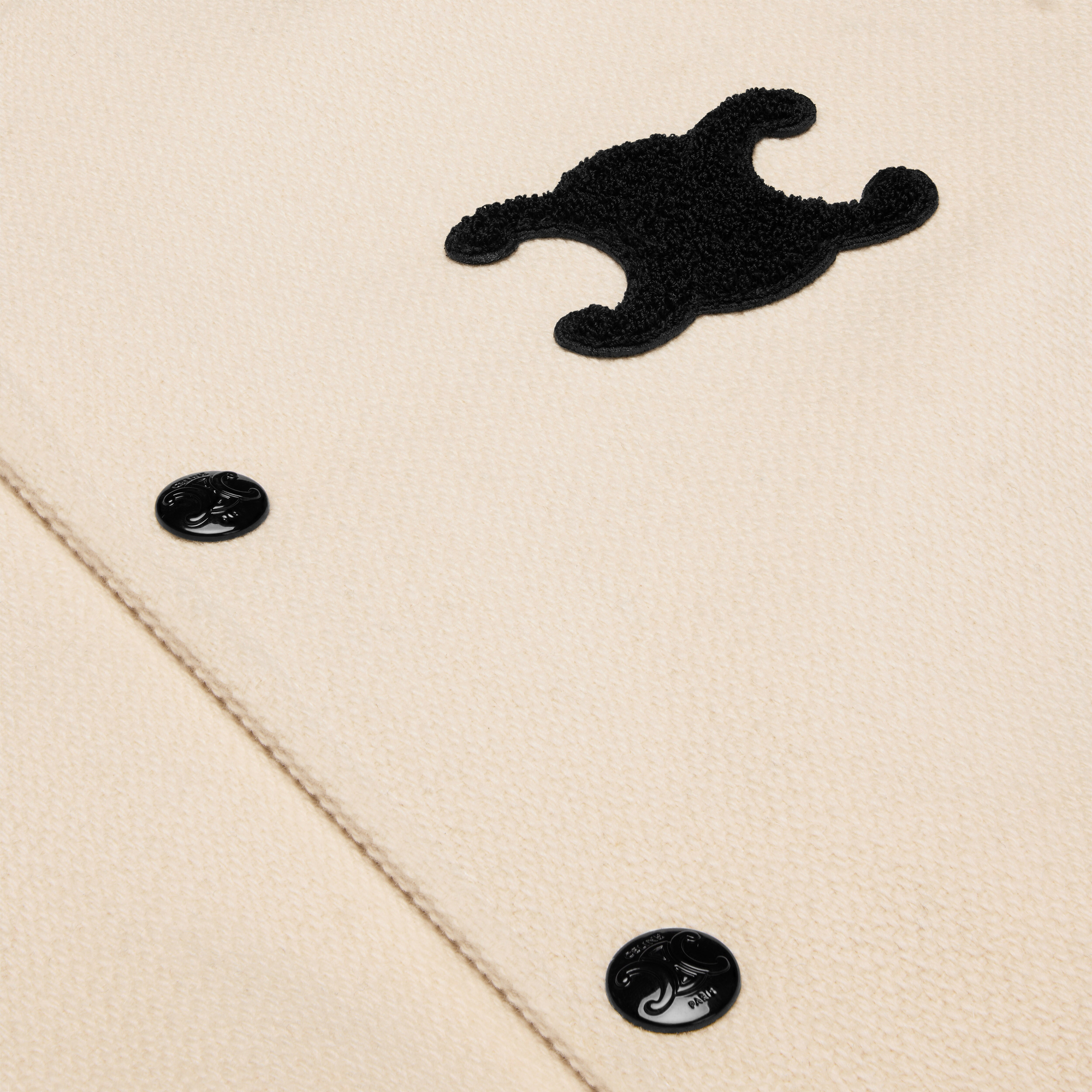 (Women) CELINE Triomphe Teddy Textured Long-Sleeve Jacket Beige  FW24. 2W71C896C-01VA 圖 7