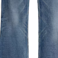 Shop (W) CELINE 女士深藍色翻毛喇叭牛仔褲 - 拉鍊口袋設計。 2N42A365M-07DU