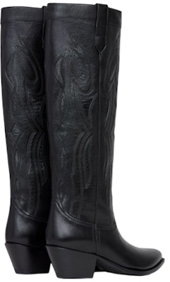 (Women) CELINE Western Boots 'Black Leather' 345643492C.38NO Lookbook (Women) CELINE Western Boots 'Black Leather' 345643492C.38NO