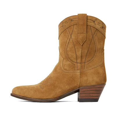 (W) CELINE Western High-Top Boots 'Cigar Brown'