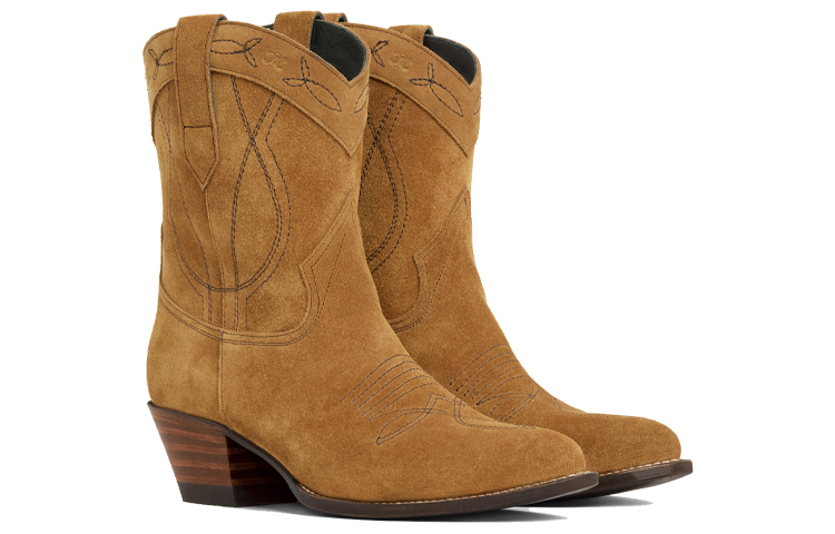 (W) CELINE Western High-Top Boots 'Cigar Brown' 圖 3