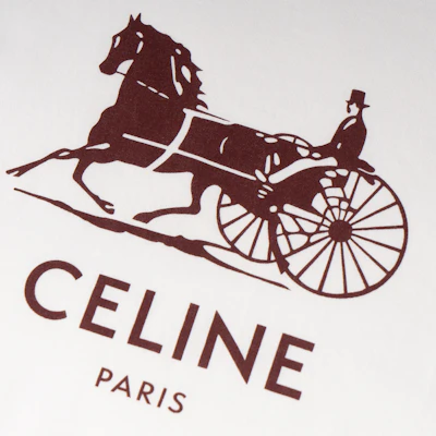 (W) CELINE 白色馬車標誌棉質短袖圓領T恤 2X575501F-01WX Purchase (W) CELINE 白色馬車標誌棉質短袖圓領T恤 2X575501F-01WX