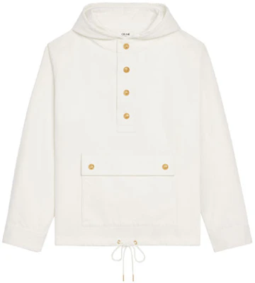 (W) Chaqueta Blanca con Capucha de Botones CELINE Manga Larga. 2W393385O-01OP Order (W) Chaqueta Blanca con Capucha de Botones CELINE Manga Larga. 2W393385O-01OP
