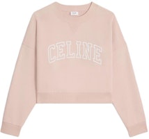 (Women) CELINE Women’s Pink Alphabet Print Crewneck Oversized Sweatshirt 2Y61E670Q-24WH (Women) CELINE Women’s Pink Alphabet Print Crewneck Oversized Sweatshirt 2Y61E670Q-24WH