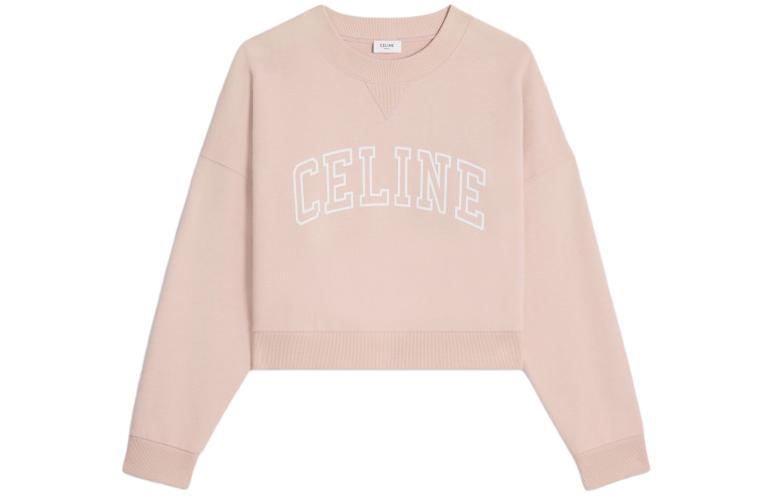 Order (W) Sudadera Oversize Rosa con Letras Estampadas para Mujer de CELINE 2Y61E670Q-24WH