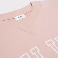 Shop (W) CELINE 女士粉色字母印花寬鬆版圓領衛衣 2Y61E670Q-24WH
