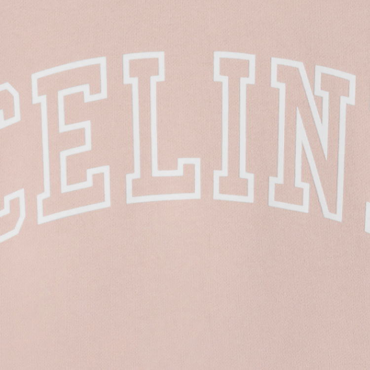 Purchase (W) Sudadera Oversize Rosa con Letras Estampadas para Mujer de CELINE 2Y61E670Q-24WH