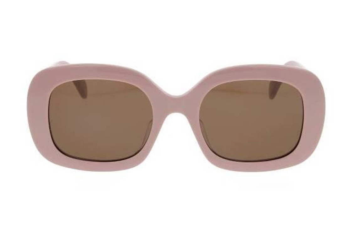 (Women) CELINE Women’s Pink Irregular Sunglasses with Decorative Pattern Frame. CL40262U72E 圖 2