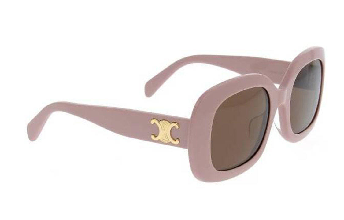 (Women) CELINE Women’s Pink Irregular Sunglasses with Decorative Pattern Frame. CL40262U72E 圖 3