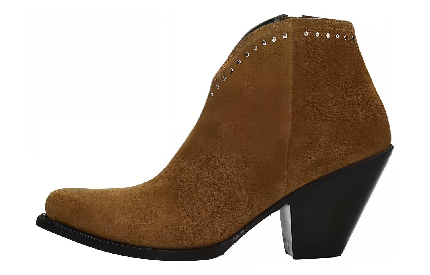 (W) CELINE Zip Bootie 'Brown'