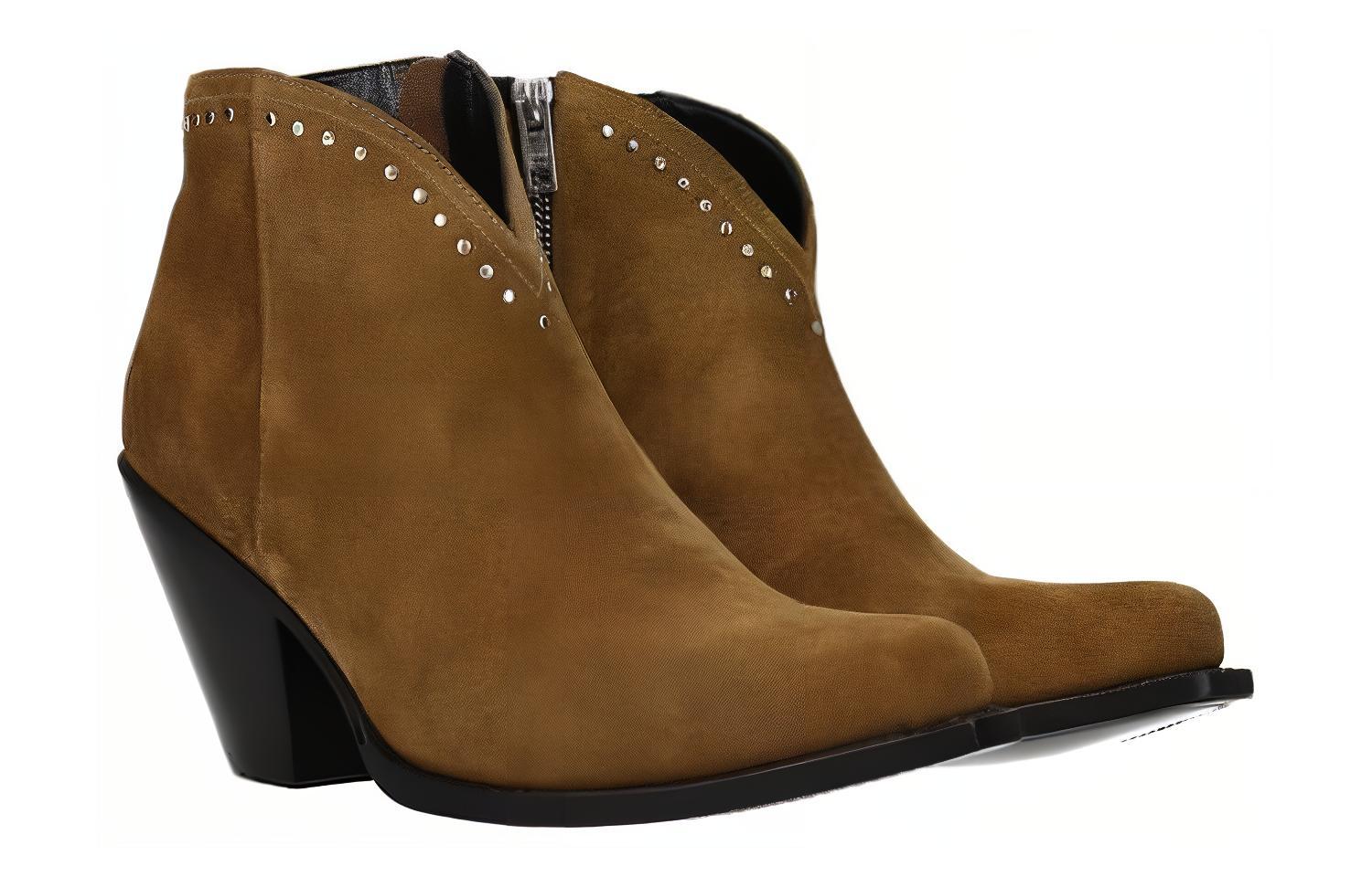 (W) CELINE Zip Bootie 'Brown' 圖 3