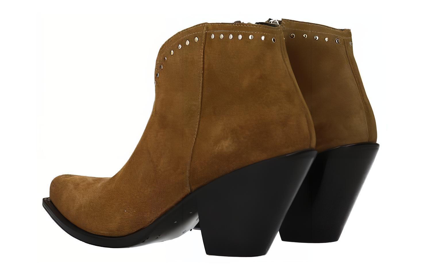 (W) CELINE Zip Bootie 'Brown' 圖 5