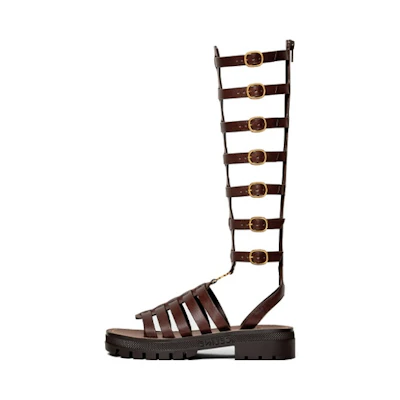 (W) CELINE Zip Minimalist Fashion Slide 'Deep Brown'