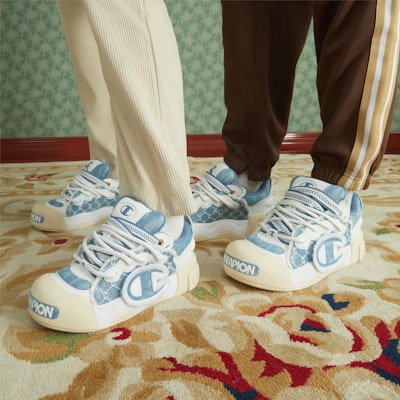 (Women) Champion AutoSkate V1 Low 'Blue Logo Fun Retro' U4AFCTW05M1 Details for (Women) Champion AutoSkate V1 Low 'Blue Logo Fun Retro' U4AFCTW05M1