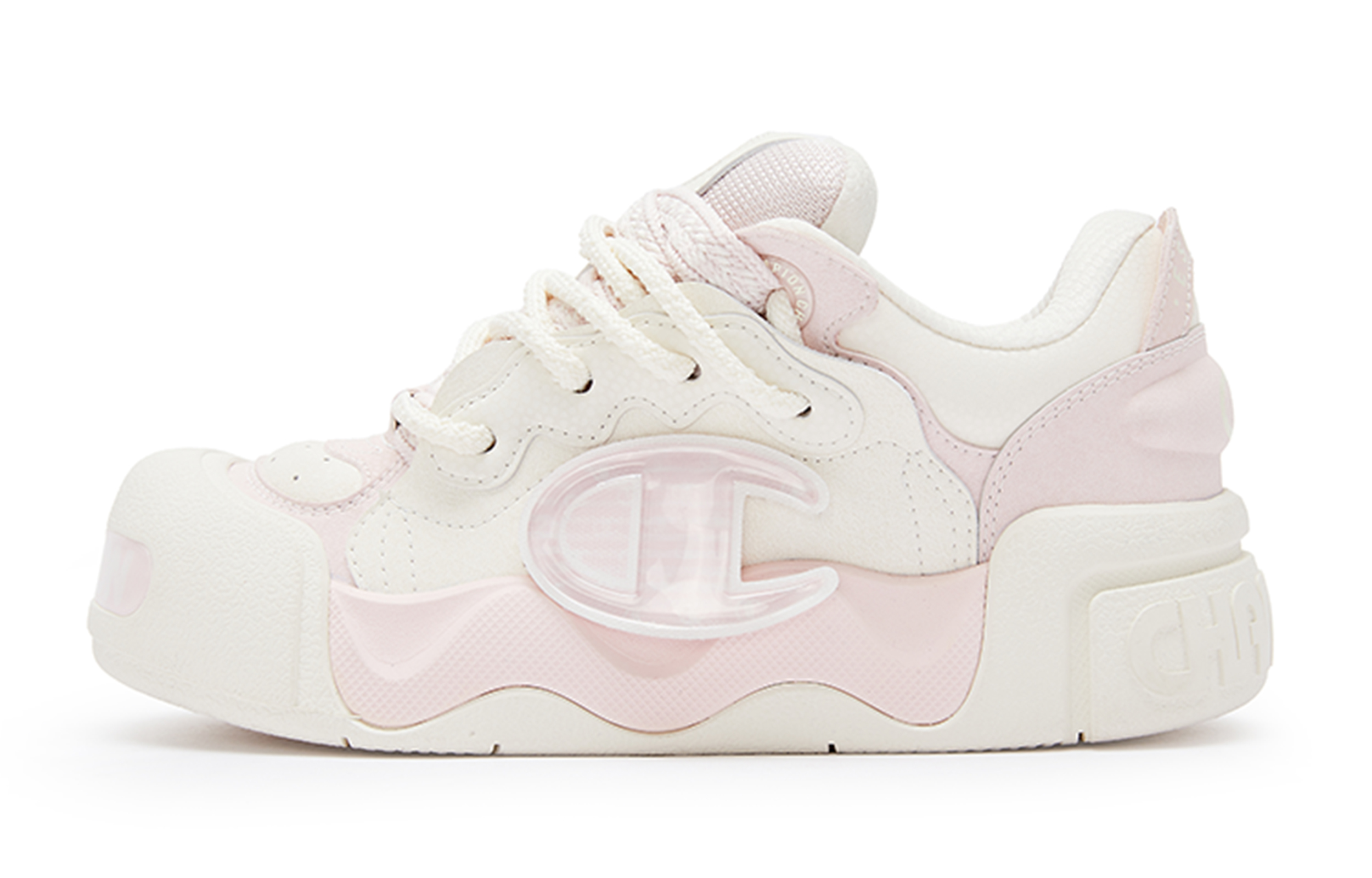 (Women) Champion AutoSkate V1 Low Top 'Logo Magic Tape Fun Retro Colorblock Pink' U4AFCTW05K1