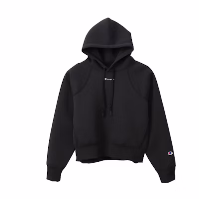 (Women) Champion Black Edition Capsule Hoodie Japanese Version Women’s Black Sweater CW-R106-C055