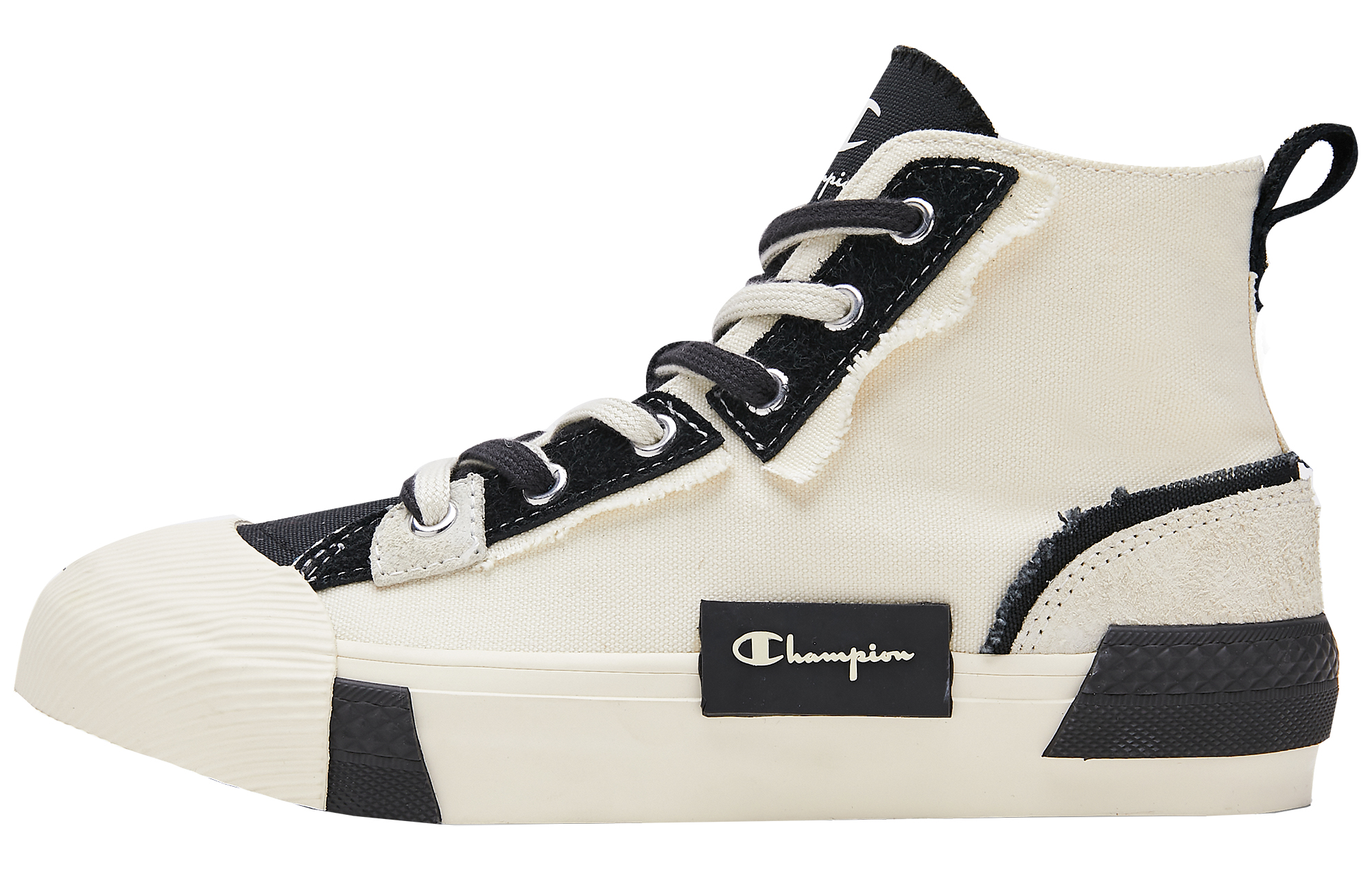 (Women) Champion Campus Active High 'Deconstructed Edge High-Top White Black' U2AFCVW07U1