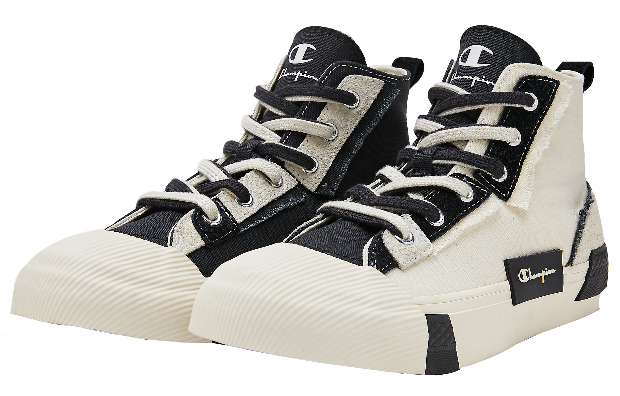 Order (Women) Champion Campus Active High 'Deconstructed Edge High-Top White Black' U2AFCVW07U1