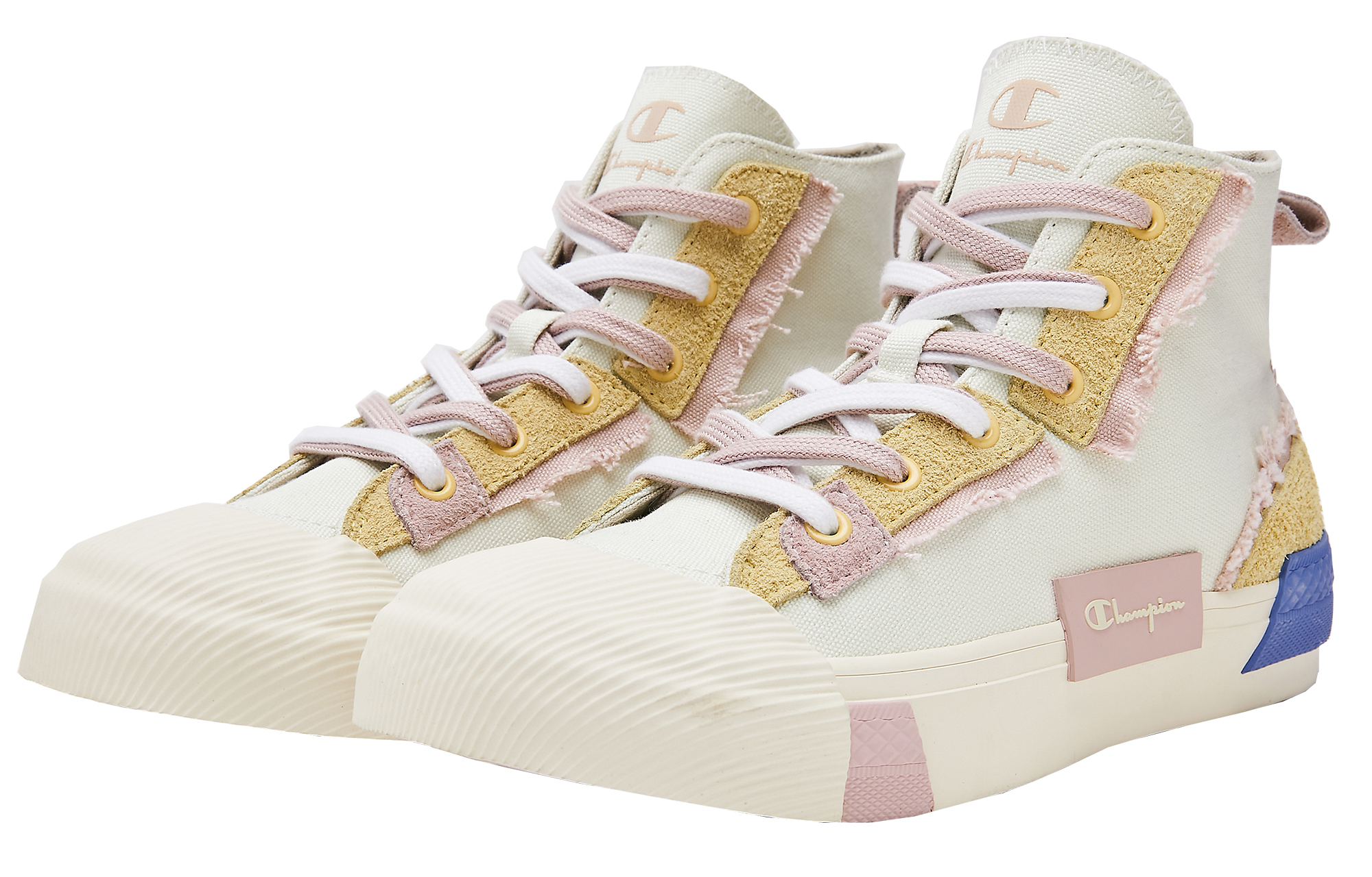Order (Women) Champion Campus Active High 'Deconstructed Classic Fringed High-Top Color-Block' U2AFCVW07N1