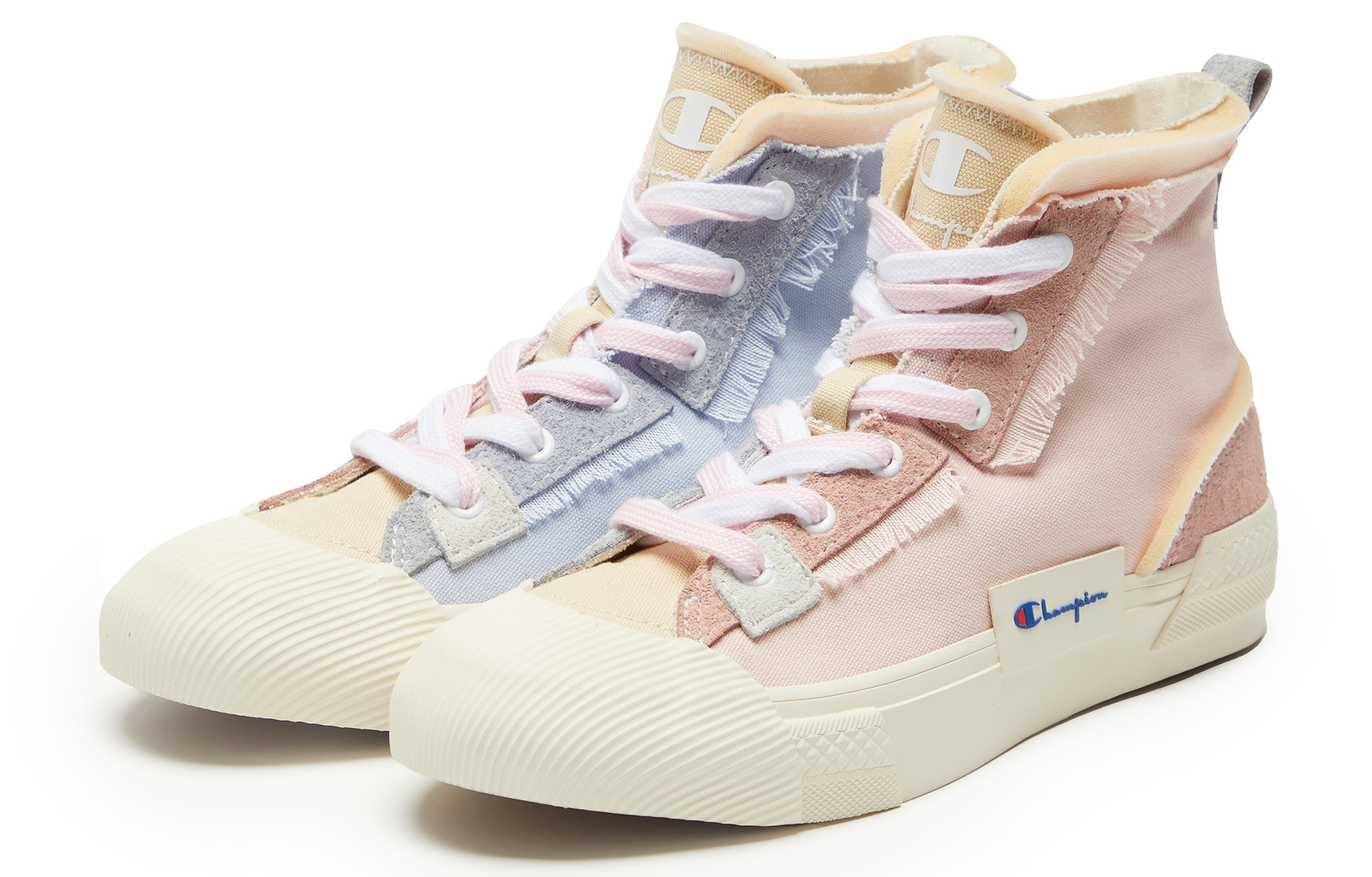Order (Women) Champion Campus Active High 'Deconstructed Trendy Casual Color-Block Canvas Pink' U1CFCVW02K1