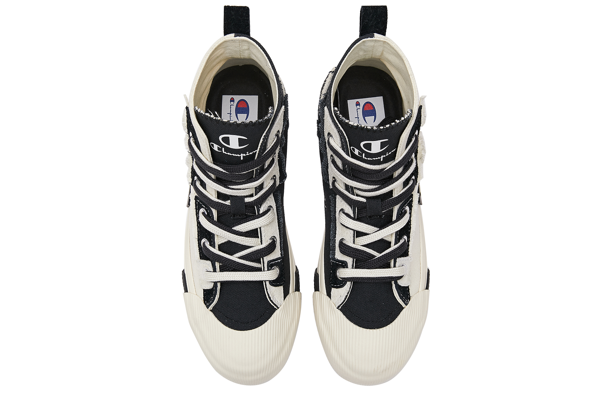 Lookbook (Women) Champion Campus Active High 'Deconstructed Edge High-Top White Black' U2AFCVW07U1