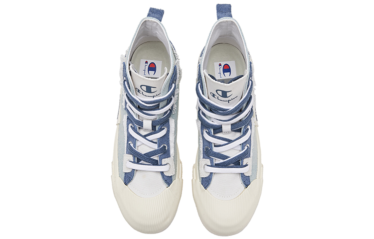 Lookbook (Women) Champion Campus Active High 'Deconstructed Denim Blue' U2BFCVW07M1