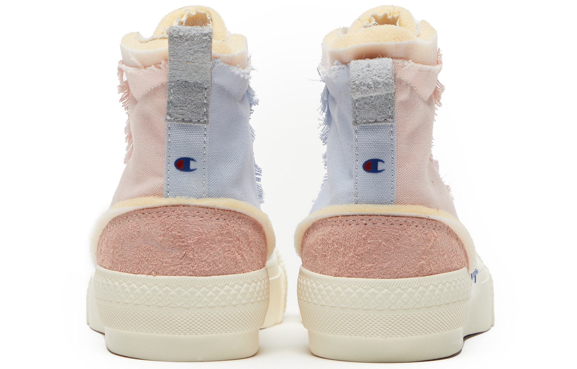 Shop (W) 챔피언 캠퍼스 컬러블록 캔버스 핑크 (Champion Campus Colorblock Canvas Pink) U1CFCVW02K1