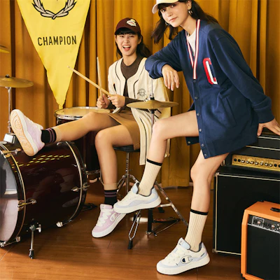 (Women) Champion Campus Atomic 1 'Light Blue Big C-Logo' U3CFCKW01M2 1