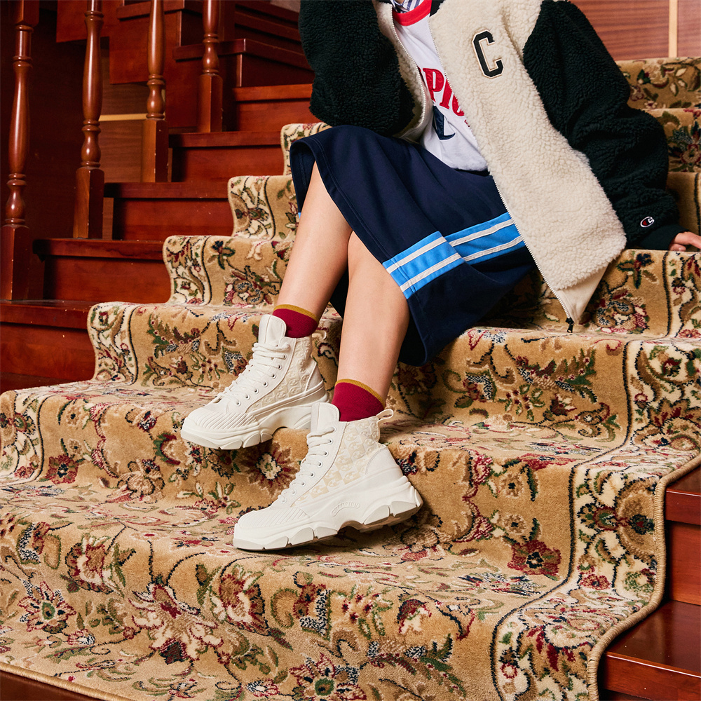 Cheap (Women) Champion Campus High 'Beige' U3DFCVW05D1