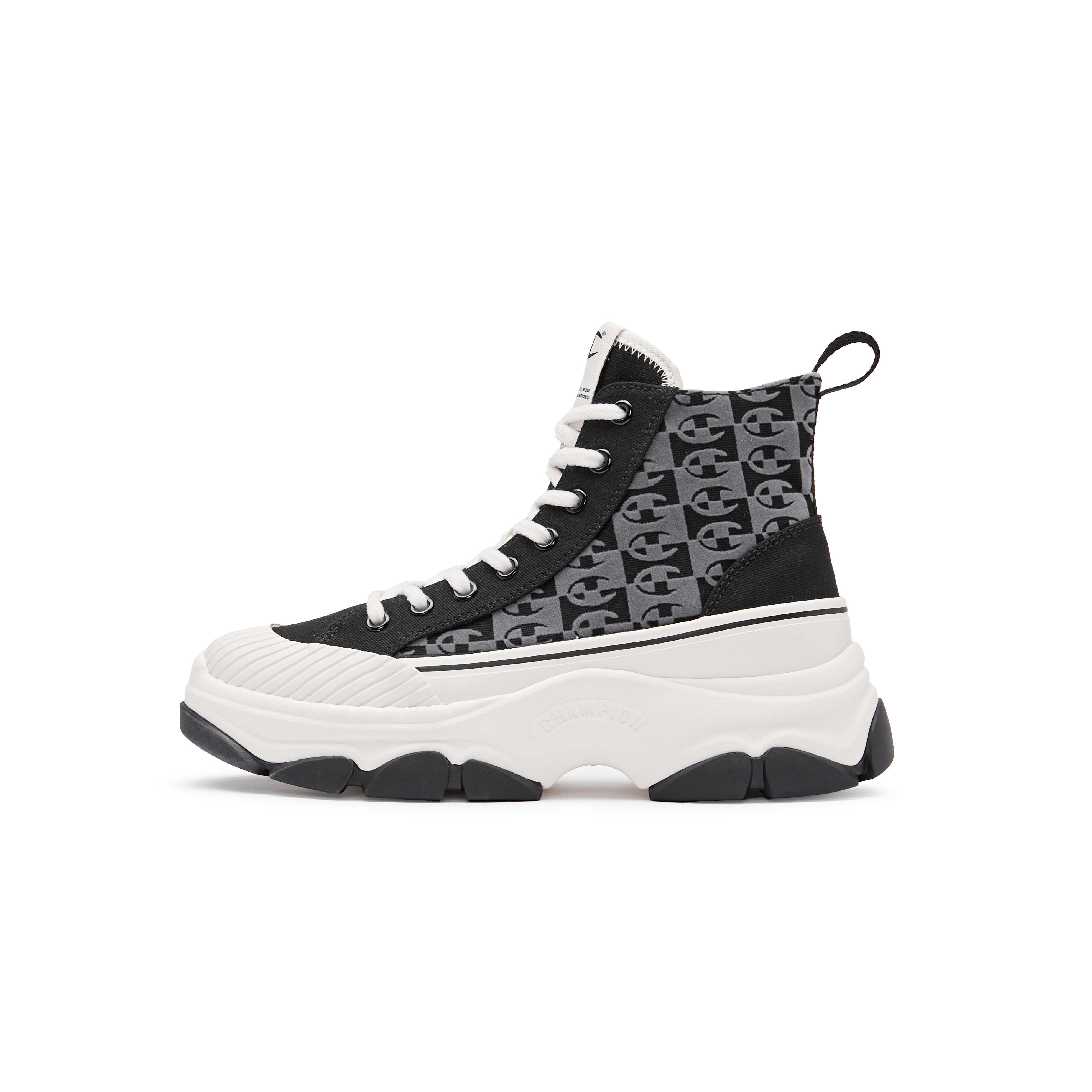 (Women) Champion Campus High 'Black Grey' U3DFCVW05U7