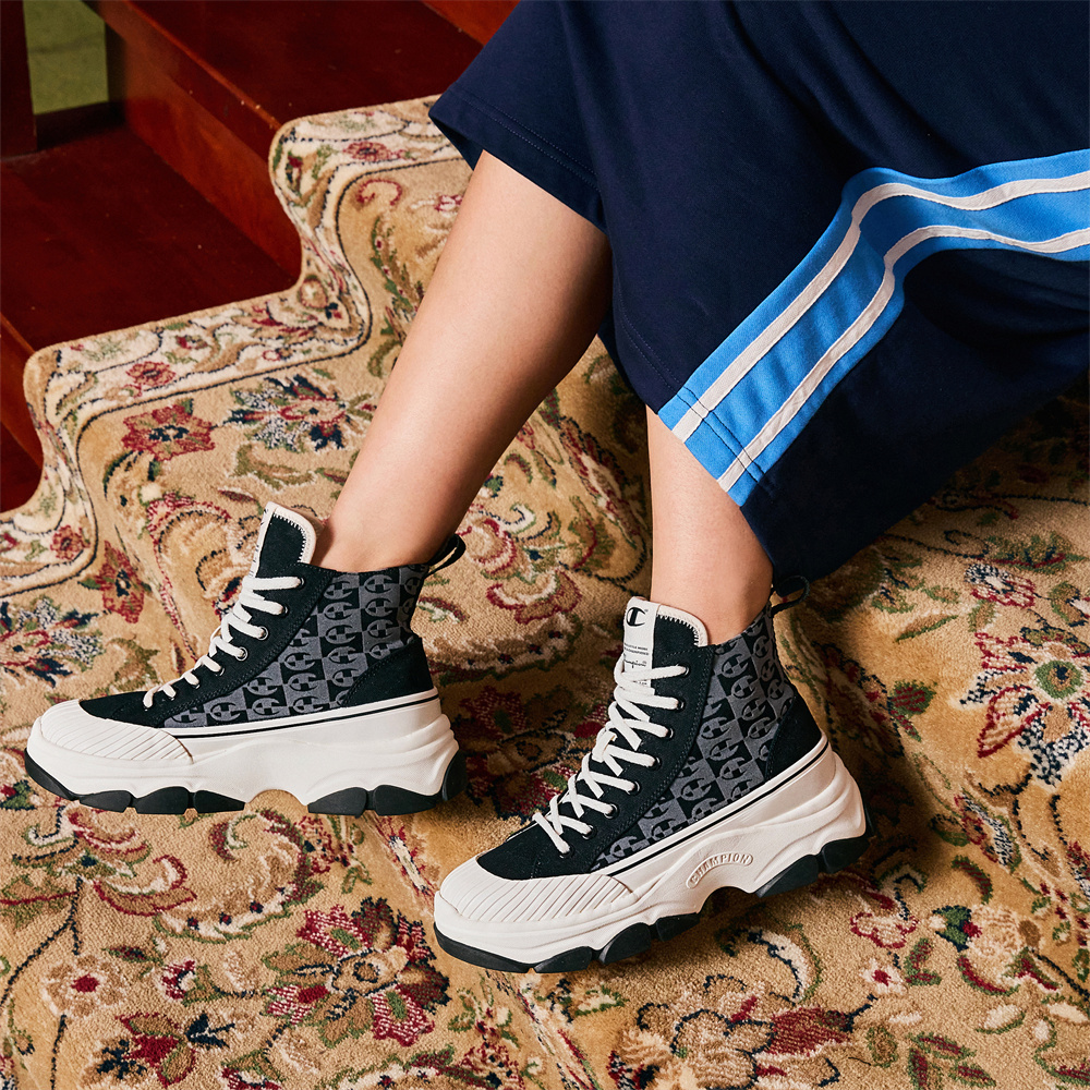 Cheap (Women) Champion Campus High 'Black Grey' U3DFCVW05U7