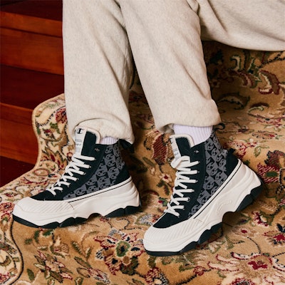 (W) 챔피온 캠퍼스 하이 블랙 그레이 (Champion Campus High Black Grey) U3DFCVW05U7 1