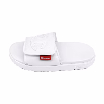(W) Champion Campus Slide 'Big C Logo Velcro White'