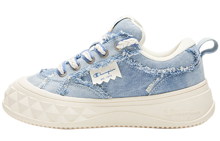 (Women) Champion Canvas Low Top 'Light Blue Pineapple' U3BFCKW07M2