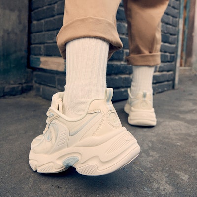 (Women) Champion Champ Bolt Pro 'Beige Small Logo Mesh' U2BFCCW03D1 3