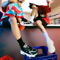 Cheap Champion Retro Sports系列 Champ Bolt Pro 小logo網面拼接透氣休閒鞋 女款 米色