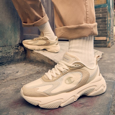 (Women) Champion Champ Bolt Pro 'Khaki Mesh Patchwork' U2BFCCW03F1 Details for (Women) Champion Champ Bolt Pro 'Khaki Mesh Patchwork' U2BFCCW03F1