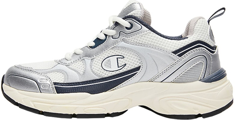 (Women) Champion Champ Racer 'Silver White Midnight Blue' U3AFCRW02B1 Buy (Women) Champion Champ Racer 'Silver White Midnight Blue' U3AFCRW02B1