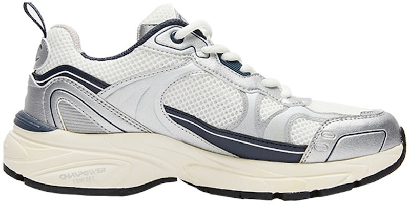 (Women) Champion Champ Racer 'Silver White Midnight Blue' U3AFCRW02B1 Order (Women) Champion Champ Racer 'Silver White Midnight Blue' U3AFCRW02B1