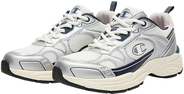 (Women) Champion Champ Racer 'Silver White Midnight Blue' U3AFCRW02B1 Lookbook (Women) Champion Champ Racer 'Silver White Midnight Blue' U3AFCRW02B1