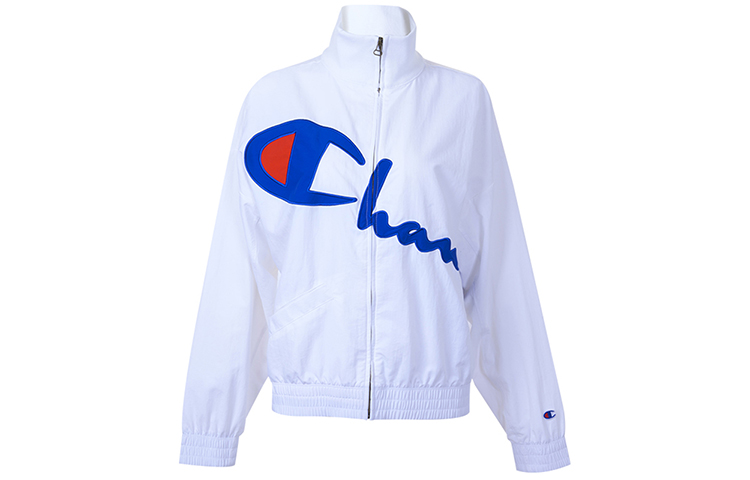 (Women) Champion Classic Logo Fashion Zip Jacket White 111659-S19-WW001-WHT
