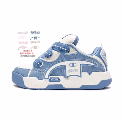 (W) Champion Classic Logo Low 'Tear and Enjoy - Blue'