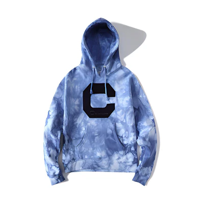 (Women) Champion Classic Logo Tie-Dye Hoodie (US Edition) - Navy WL266-CHDAHFW114N-EI3