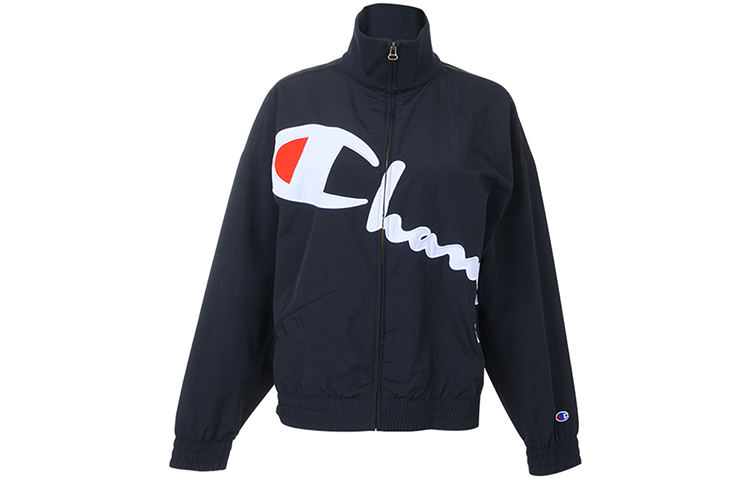 (Women) Champion Classic Logo Zip-Up Jacket Black 111659-S19-KK001-NBK