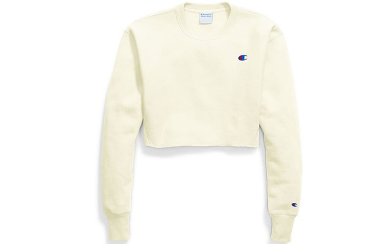 (Women) Champion Crewneck Short Sweatshirt Cream (US Version) WL827-549302-1QF
