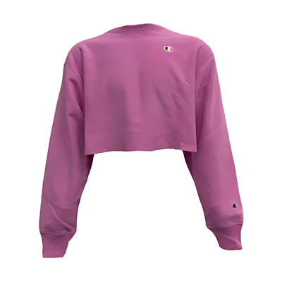 (Women) Champion Cropped Small Logo Pullover Hoodie Light Purple (US Version) WL827-549302-CBS