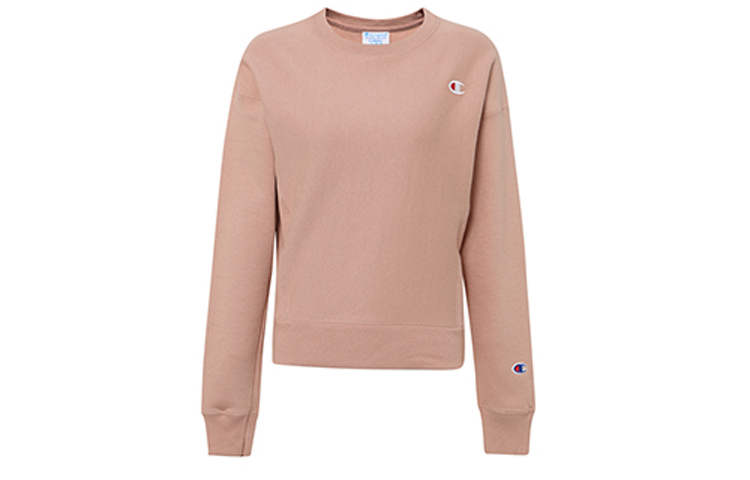 (Women) Champion Double Logo Oversized Crewneck Sweatshirt Pink ( US Edition) GF750-Y06145-12