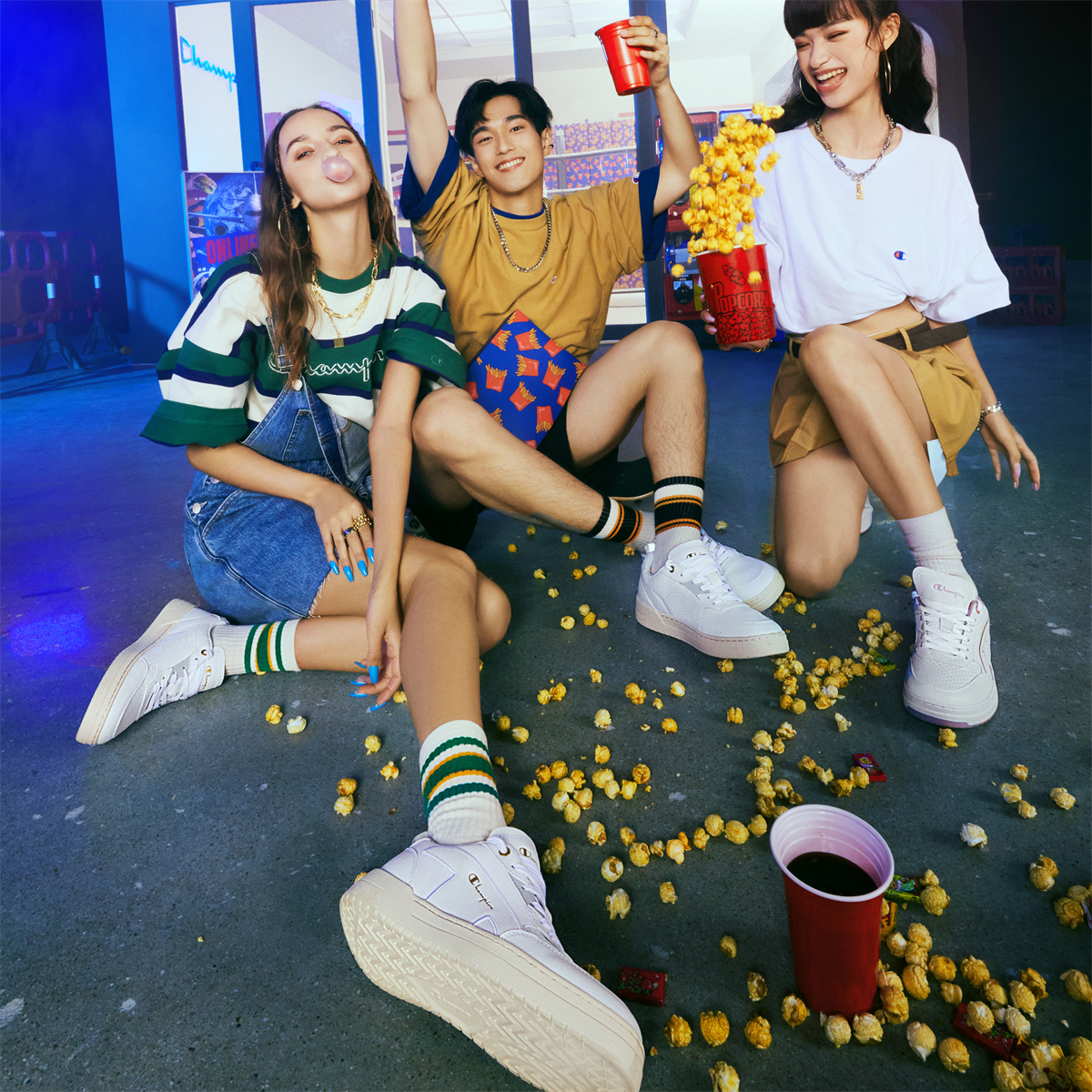 Details for Champion FW21 基本款 系列 街頭博覽1 休閒 板鞋 女式 白色