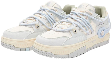Lookbook 冠軍必備 Essentials系列 Bumper V1 耳機鞋 撞色低幫休閒運動厚底復古 低幫 板鞋 女款 蛋酒色芭蕾藍
